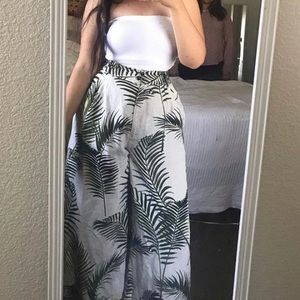 tropical flowy pants